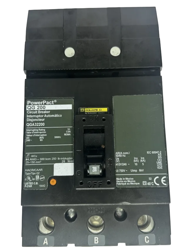 Square D QGA32200 200Amp I-Line Circuit Breaker-New