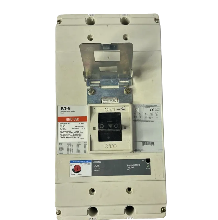Eaton HND312T33W 1200Amp Circuit Breaker W/12NES1200T Trip Unit-Refurbished