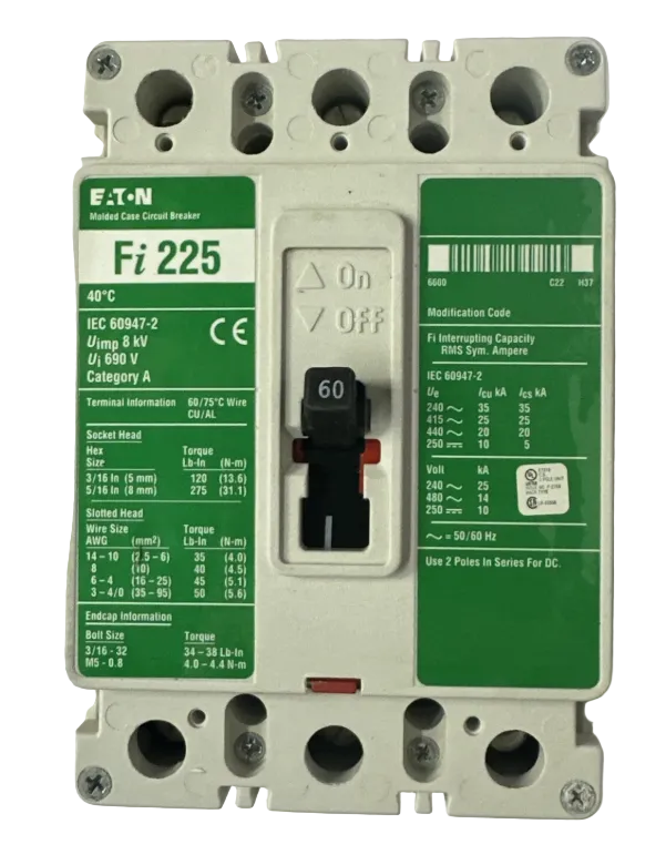 Cutler-Hammer Fi3060L 60Amp Circuit Breaker- New in Box
