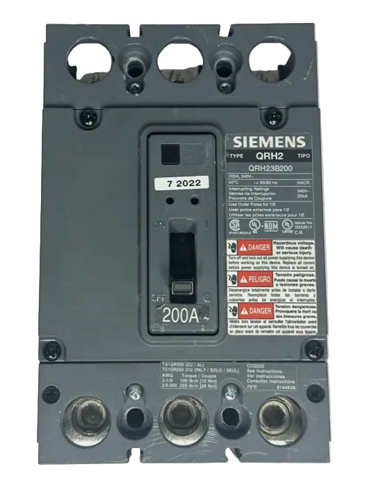 Siemens QRH23B200 200Amp Circuit Breaker-New Surplus