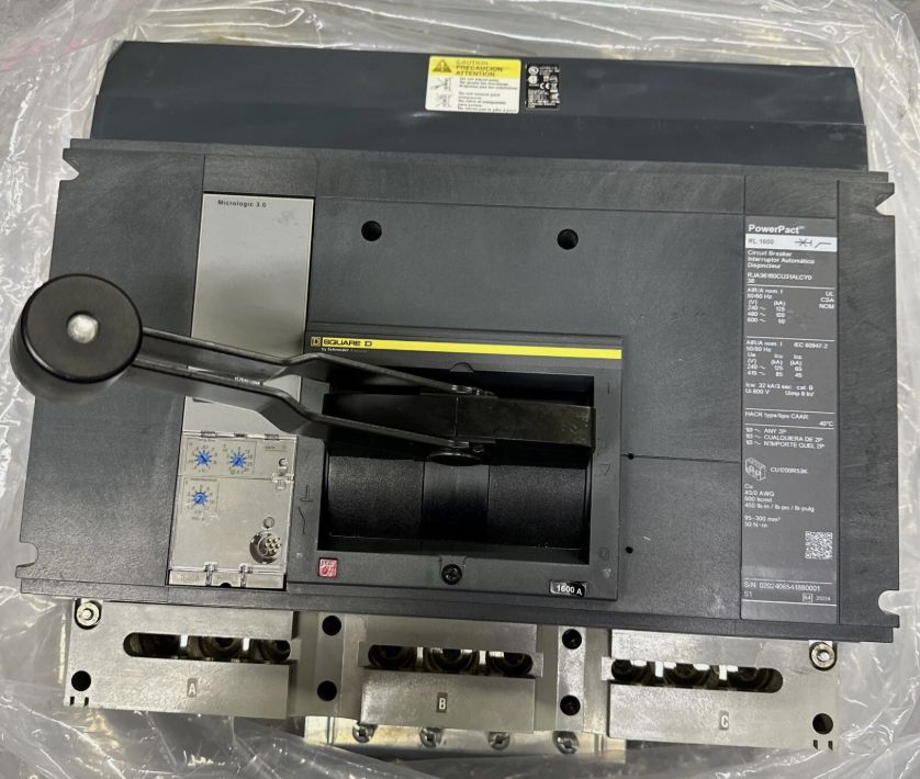 Square D RJA36160CU31A RJA36160CU31ALCYO Breaker 1600A 3P 600V-New