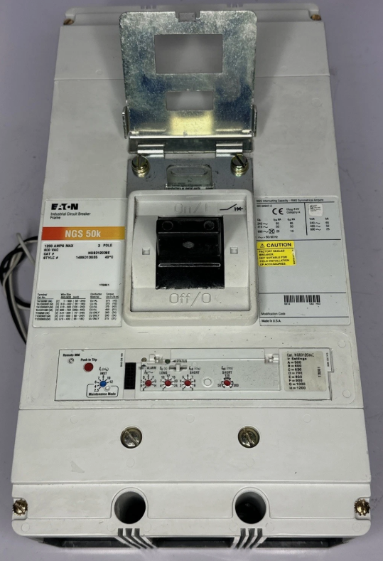 Eaton NGS312038E Circuit Breaker 1200A 3P 600V w/Shunt trip-Refurbished