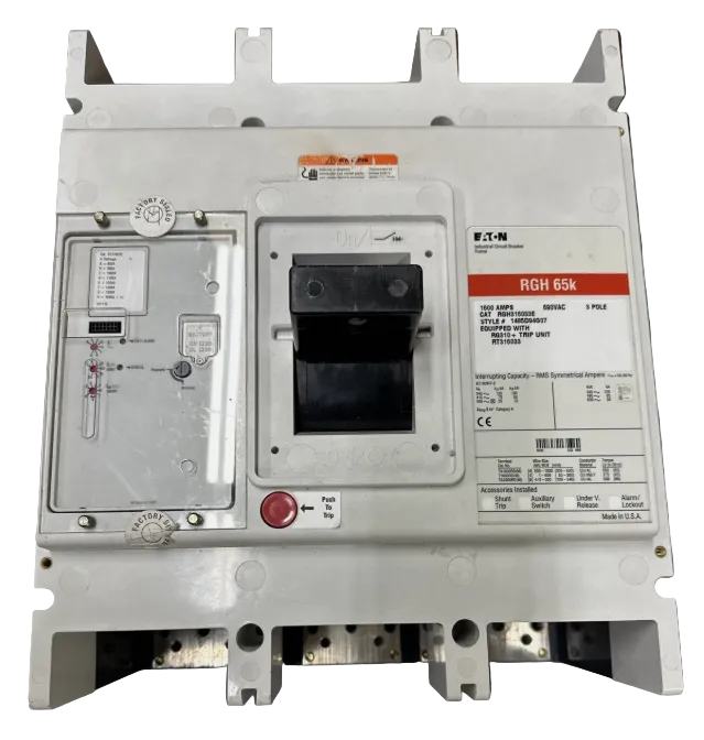 Eaton RGH316033E Breaker 1600A 3P 600V- Refurbished