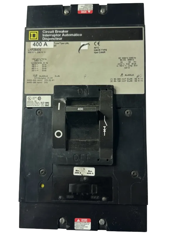 Square D LHP26400 400Amp Circuit Breaker-Refurbished