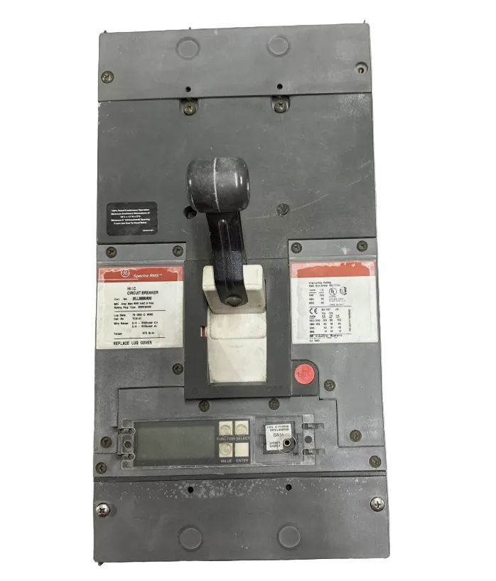 GE-General Electric SKLL36BB0800 Circuit Breaker 800A w/500Amp Rating Plug-Refurbished