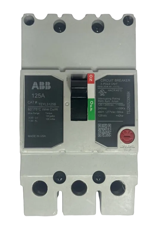 ABB/GE TEYL3125B 125Amp Circuit Breaker-New Surplus