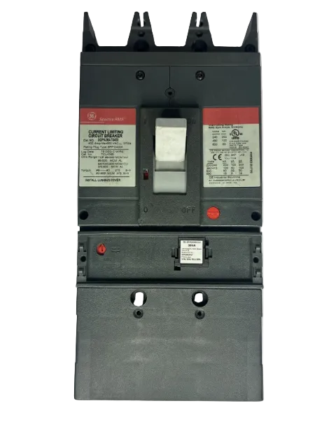GE-General Electric SGPA36AT0400 W/ SRPG400A350 Rating Plug 3-Pole Circuit Breaker-Refurbished