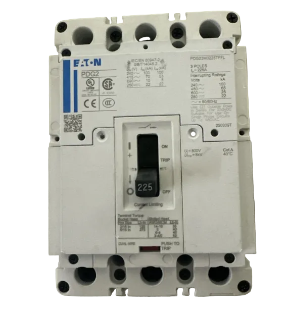 Eaton PDG23M0225TFFL 225Amp Circuit Breaker-Refurbished