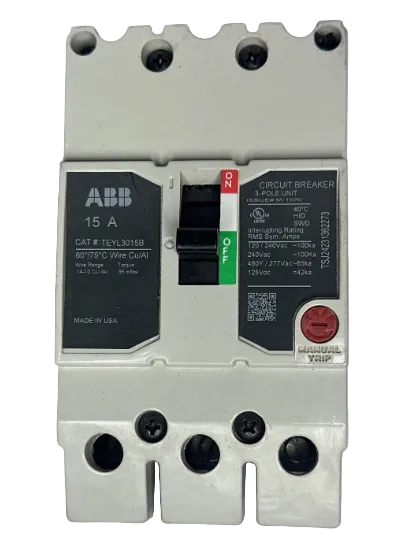 ABB/GE TEYL3015B 15Amp Circuit Breaker-Refurbished