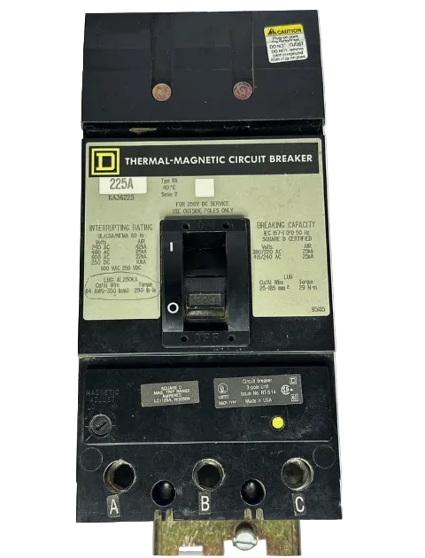 Square D KA36225 225Amp Circuit Breaker-Refurbished