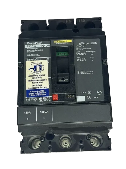 Square D HGL36150SOLU/HGL36150 150A 600V Circuit Breaker- Refurbished