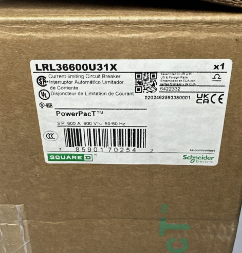Square D LRL36600U31X 600A 600V Circuit Breaker- New in Box