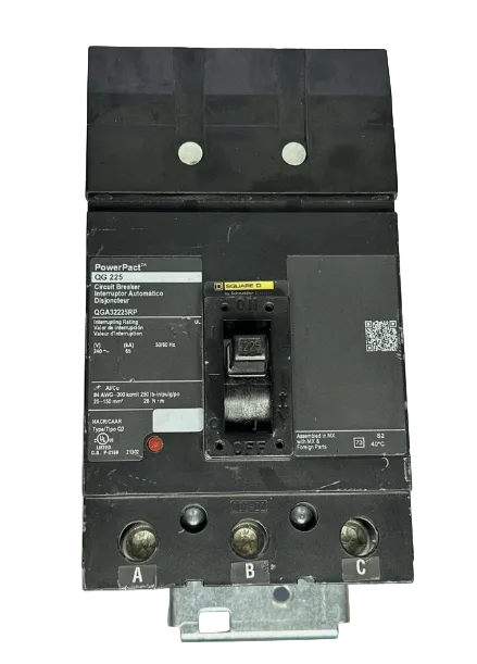 Square D QGA32225RP/QGA32225 225A Circuit Breaker-Refurbished