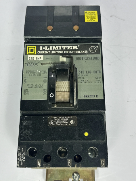 Square D IK362225 225A Circuit Breaker-Refurbished