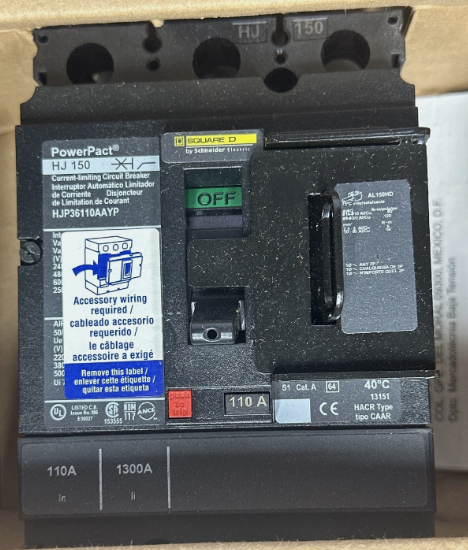 Square D HJP36110AAYP 110A Circuit Breaker-New in Box
