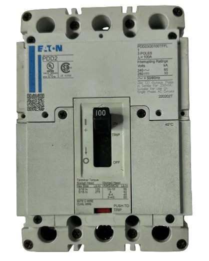 Eaton PDD23G0100TFFL 100A Circuit Breaker-New Surplus