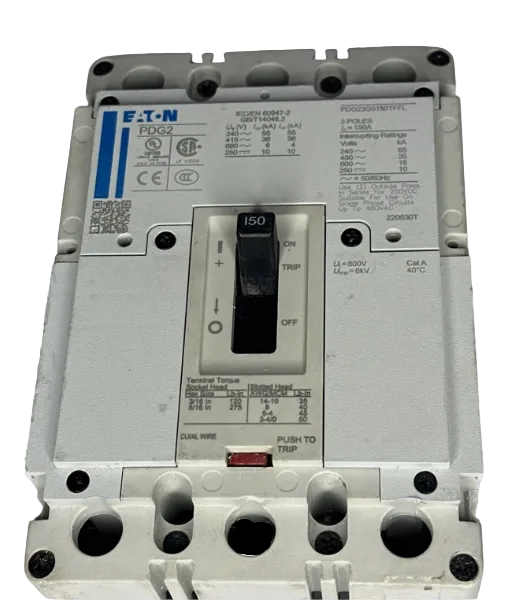 Eaton PDG23G0150TFFL 100A Circuit Breaker-Refurbished