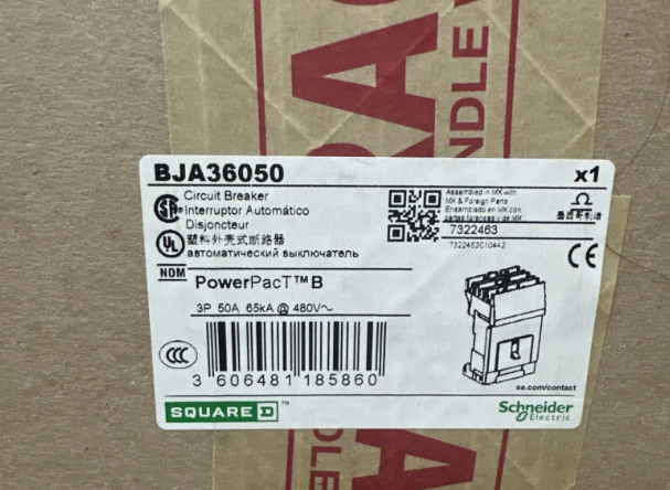 Square D BJA36050 50A Circuit Breaker-New in Box