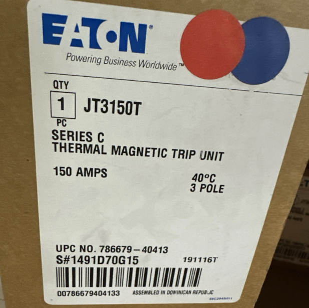 Eaton JT3150 150A Trip Unit-New in Box