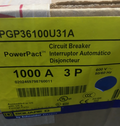 Square D PGP36100U31A 1000A 600V Circuit Breaker -New in Box