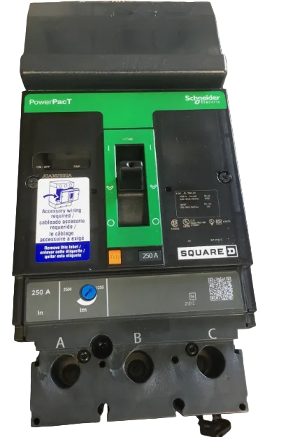 Square D JGA36250SA 250A 600V Circuit Breaker- New Surplus