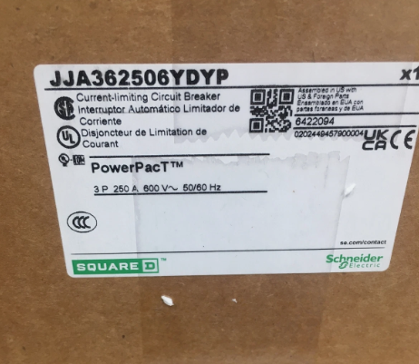 Square D JJA362506YDYP/JJA36250 250A Circuit Breaker-New in Box