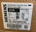 Siemens QA120AFCNL 20A Single-Pole Circuit Breaker-New