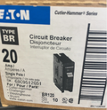 EATON BR120 20A Single-Pole Circuit Breaker-New