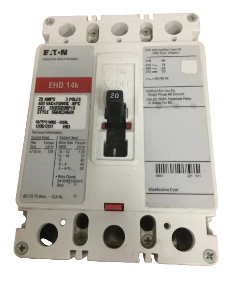 EATON EHD3020 20A Circuit Breaker-Refurbished