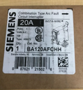 Siemens BA120AFCHH 20A Single Pole Circuit Breaker-New