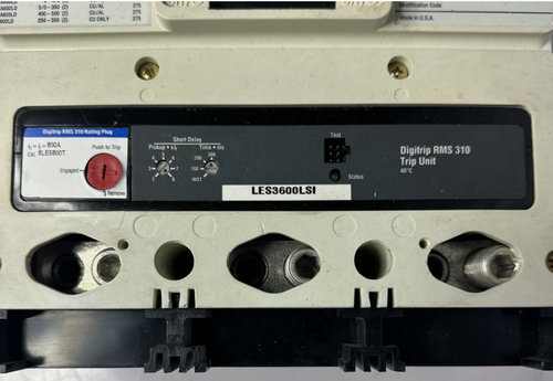 Eaton CHLD3600 600Amp Circuit Breaker with KES3600 Trip-Refurbished