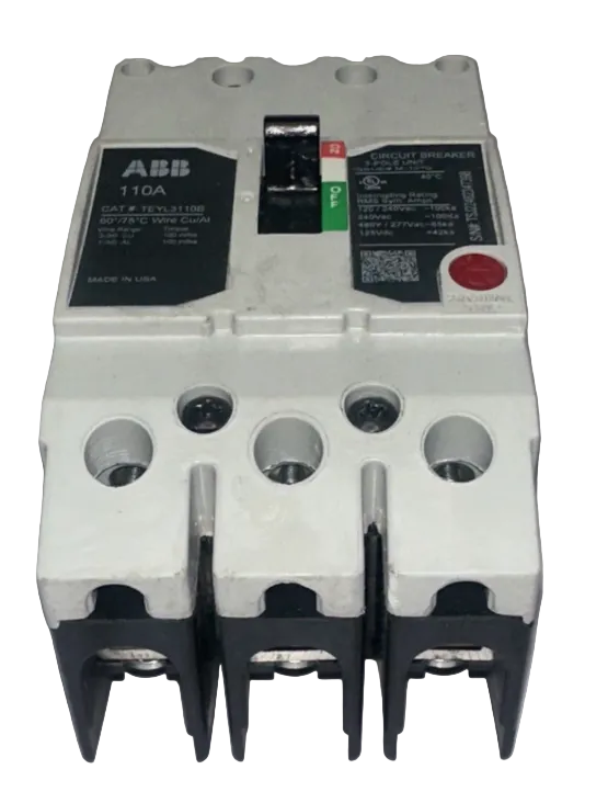 ABB/GE TEYL3110B 110Amp 3-pole Circuit Breaker-Refurbished