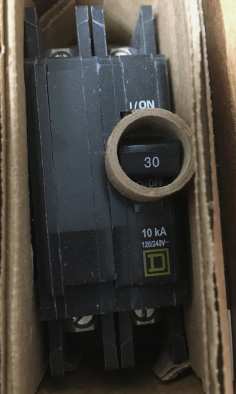 Square D QOU230 30A 2-Pole Circuit Breaker-New in Box